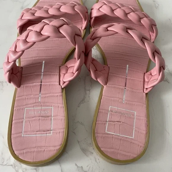 Dolce Vita Sandals Slides Sz 8 Pink Padded‎ Resort Summer - Picture 5 of 12